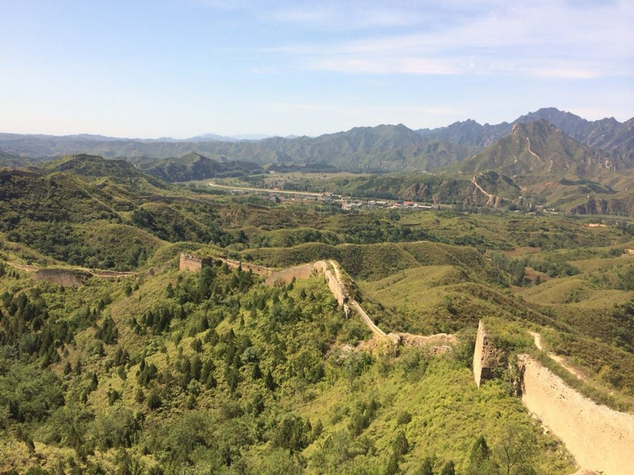 The Great Wall of China: the Stockdale team taking part