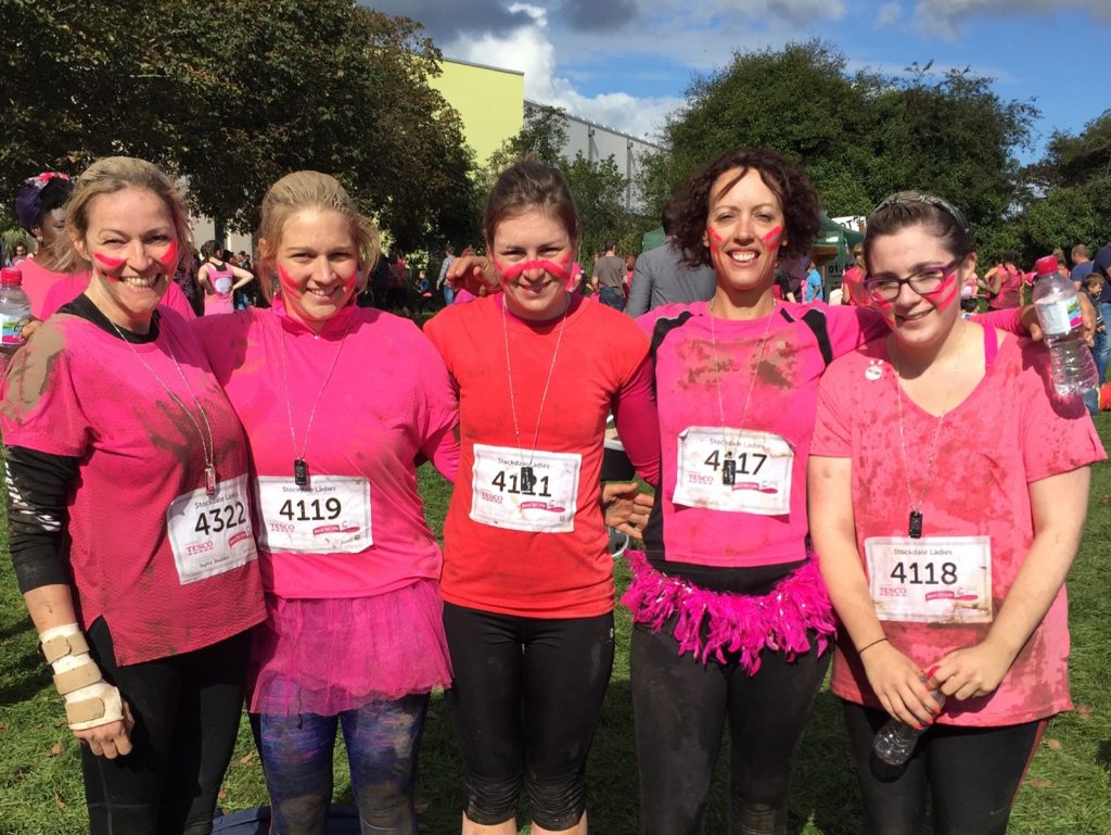 Pretty Muddy: the Stockdale team taking part